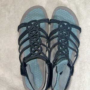 Baretraps Women’s Strap Sandals Blue Size 10M Preowned